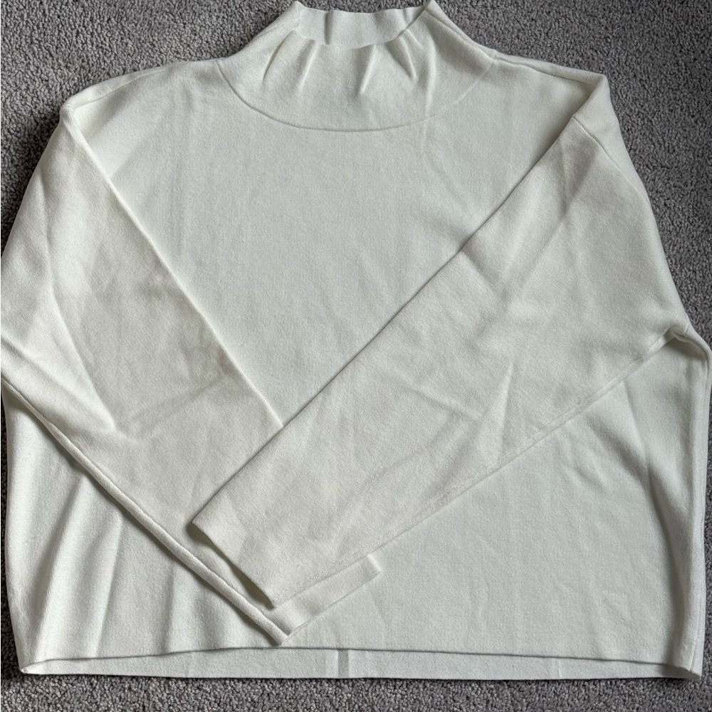 White Turtleneck Sweater